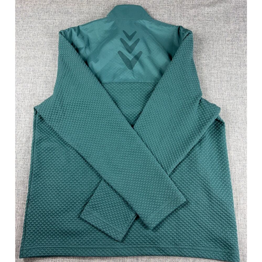 Callaway Golf Pullover Men L Green Textured 1/4 Zip Stretch UPF NWT $90 - Picture 5 of 5